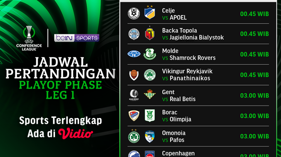 jadwal live streaming playoff europa conference league