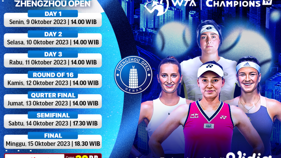 Jadwal dan Link Streaming WTA 500