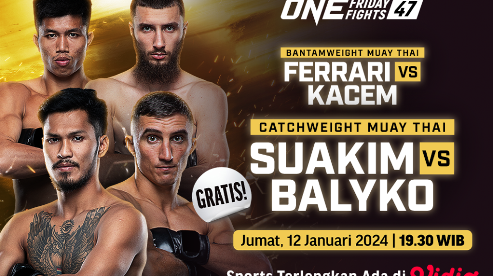 Nonton One Championship, Jumat (12/1/2024) di Vidio