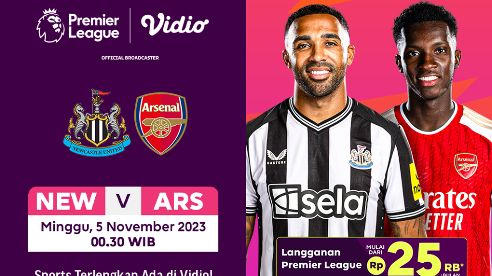 Jadwal dan Link Streaming Newcastle vs Arsenal, Minggu, 5 November 2023