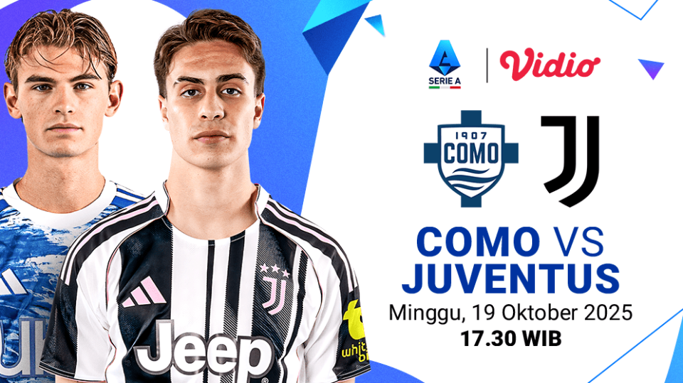 Live streaming Como vs Juventus eksklusif di Vidio. (dok. vidio.com)