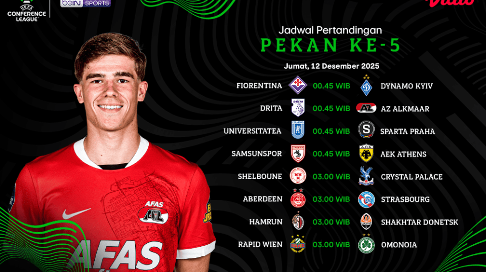 Saksikan UEFA Conference League pekan ke-5 di Vidio.