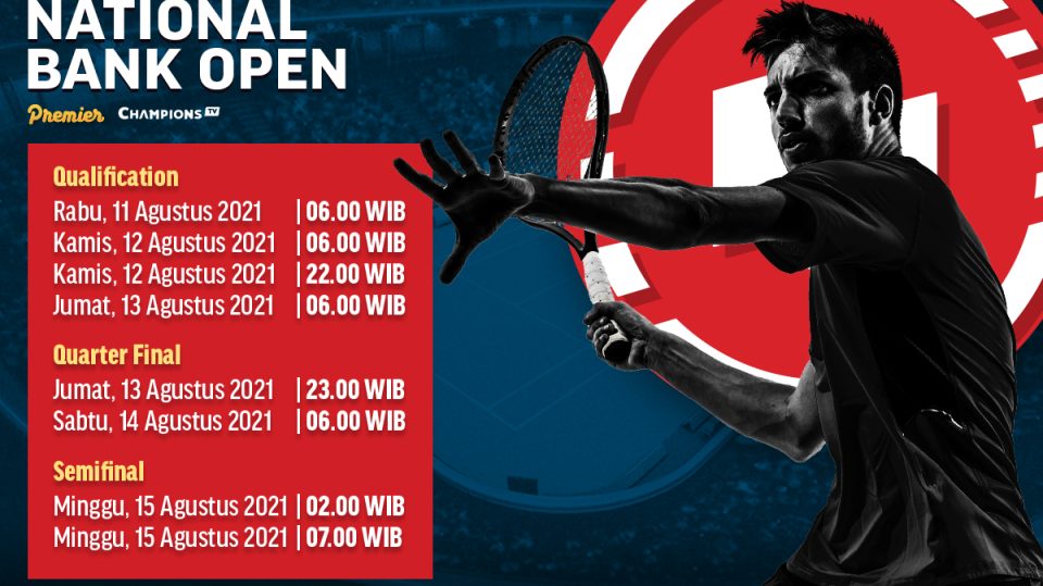 Live Streaming ATP Tour 2021: National Bank Open Toronto Kanada