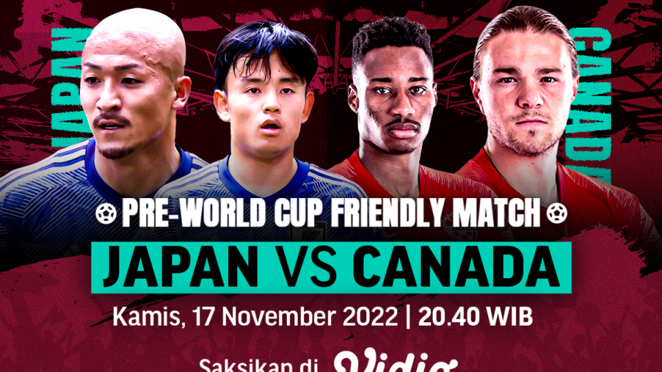 Link Live Streaming Jepang vs Kanada