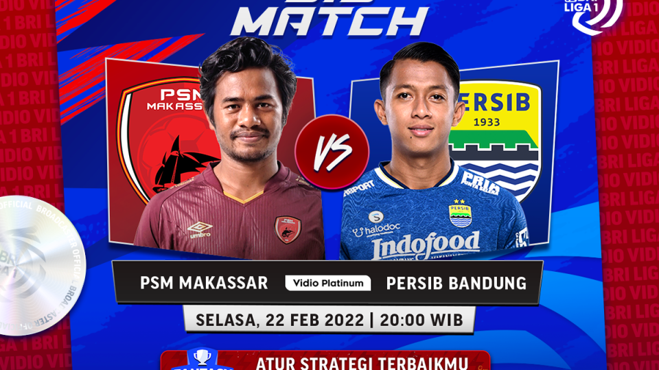 Live Streaming PSM vs Persib Bandung: Jadwal Liga 1 di Vidio, Siapa Lebih Hebat?