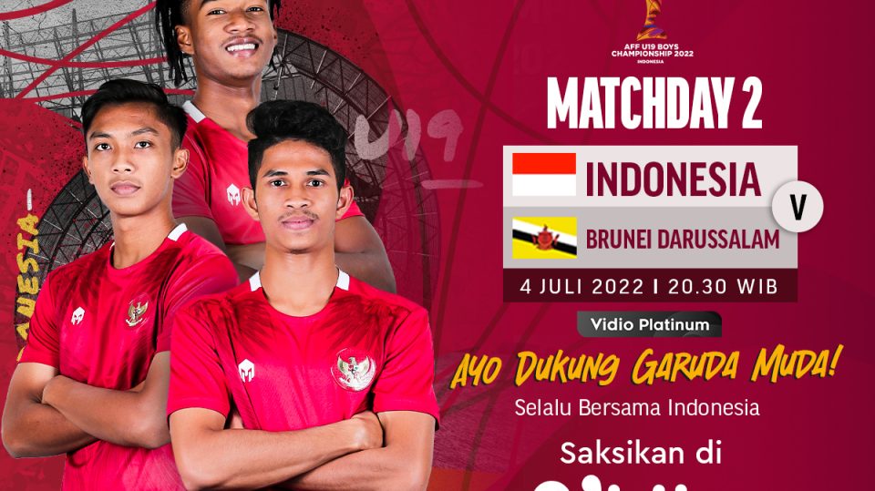 Live Streaming Indonesia vs Brunei di Piala AFF U-19 2022