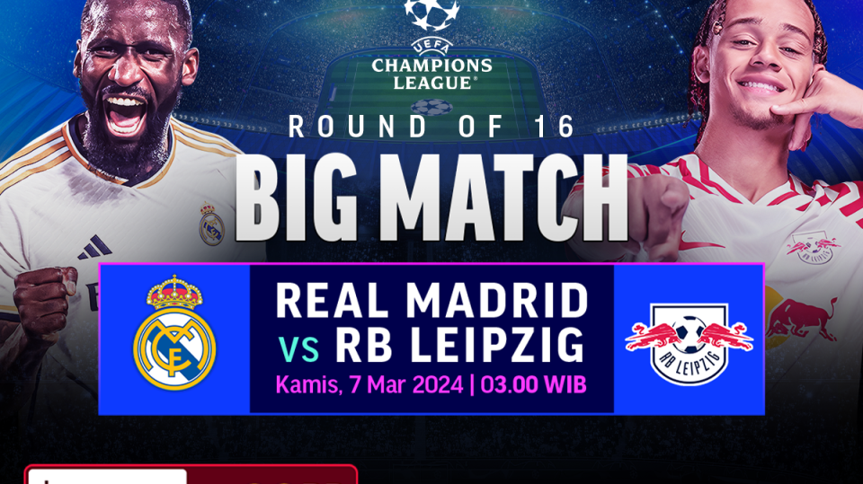 Jadwal dan link streaming Real Madrid vs RB Leipzig
