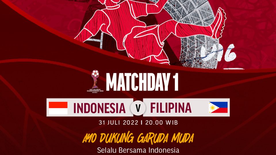 Link Live Streaming Indonesia vs Filipina di Piala AFF U-16 2022