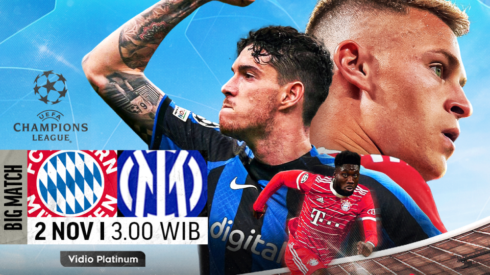 Link Live Streaming Bayern vs Inter di Liga Champions 2022