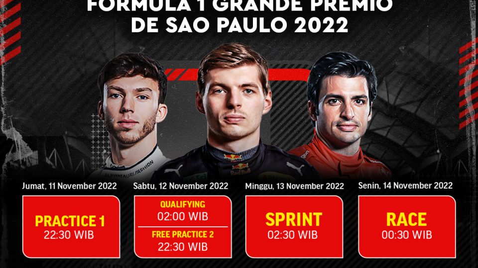 Jadwal F1 GP Brasil 2022