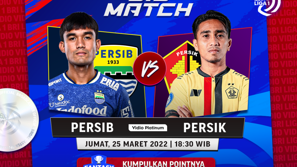 Jelang Persib vs Persik: Ini Link Live Streaming BRI Liga 1 Malam Ini
