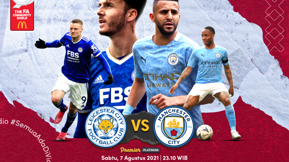 Streaming Community Shield Manchester City Vs Leicester 2021