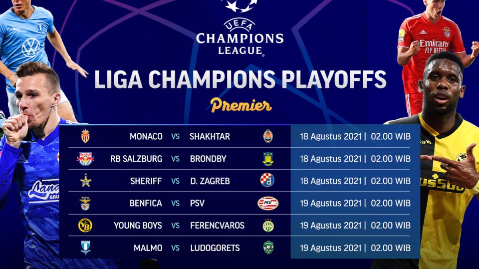 Jadwal dan Link Live Streaming Liga Champions Babak Play-off Leg 1 2021-2022