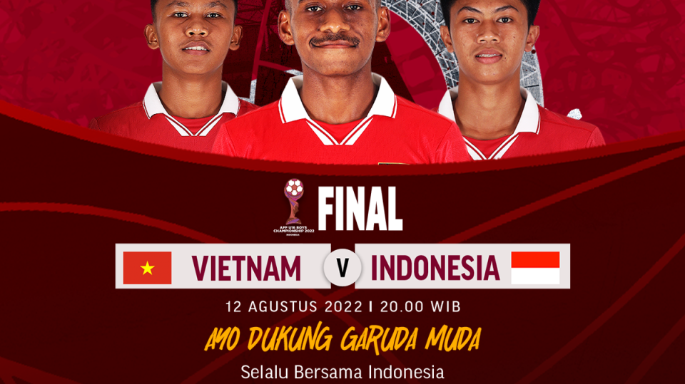 Link Live Streaming Indonesia vs Vietnam di Final Piala AFF U-16 2022
