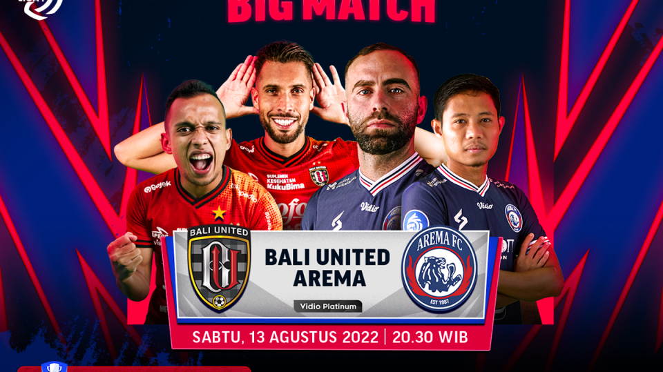 Link Live Streaming Bali United vs Arema di BRI Liga 1 2022/23