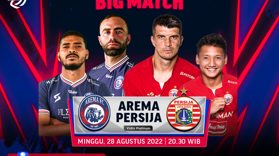 Link Live Streaming Arema FC vs Persija Jakarta
