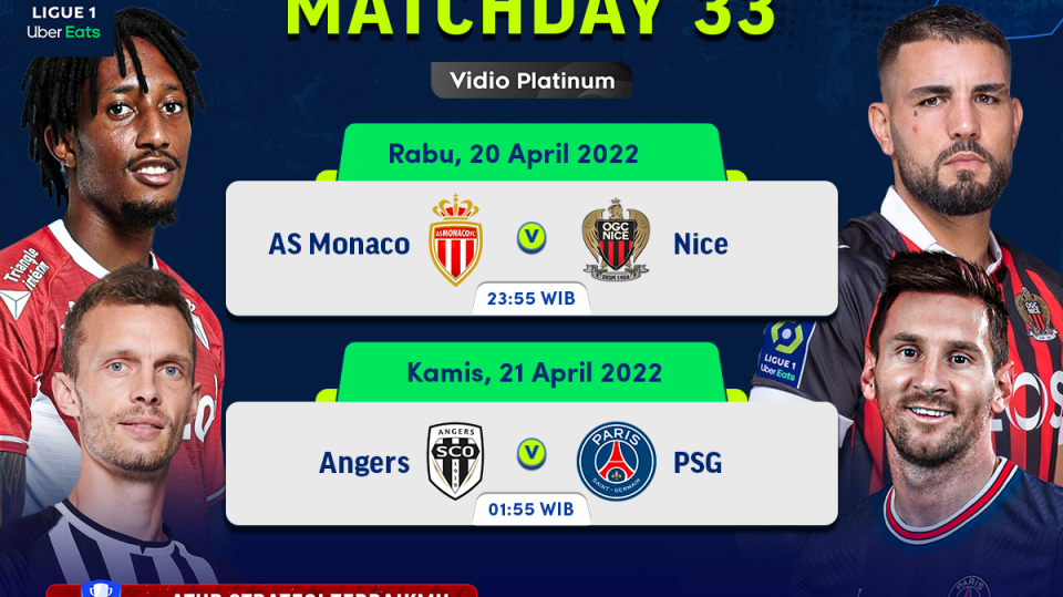 Jadwal Liga Prancis Pekan Ini: PSG Hadapi Angers