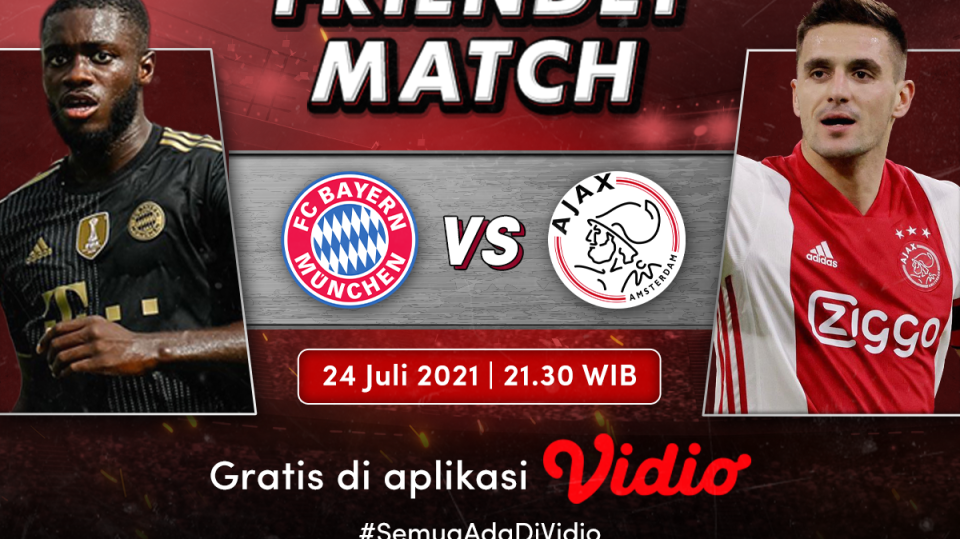 laga persahabatan 2021 munchen vs ajax