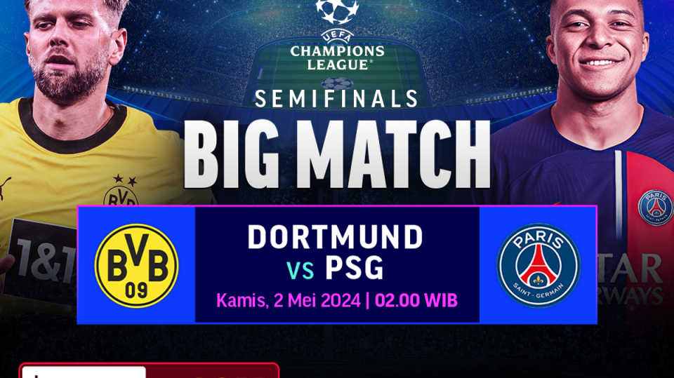 Siaran Langsung Dortmund vs PSG
