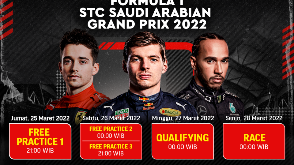 Link Live Streaming F1 GP Arab Saudi 2022 Pekan Ini