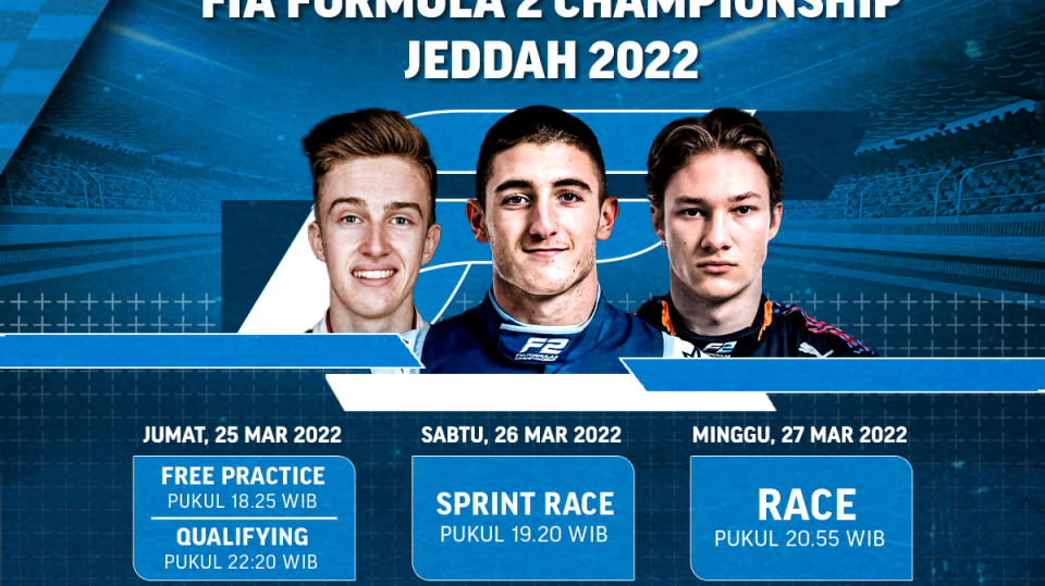 Saksikan Live Streaming FIA Formula 2 Championship Jeddah 2022
