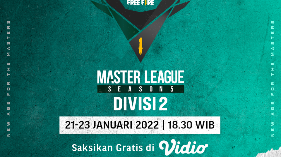 Live Streaming Free Fire Master League Season V Divisi 2 di Vidio