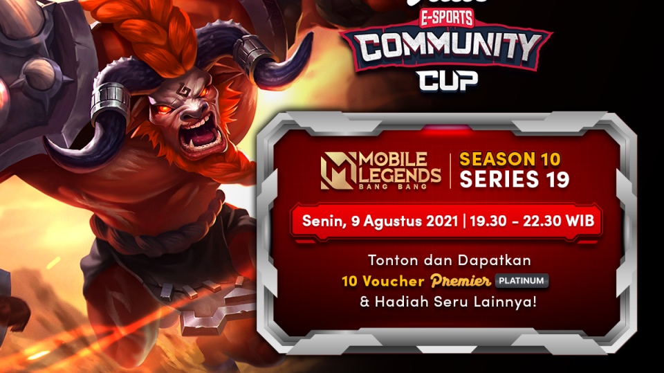 Nonton Live Streaming Vidio Community Cup Mobile Legends Season 10 series 19 grand final