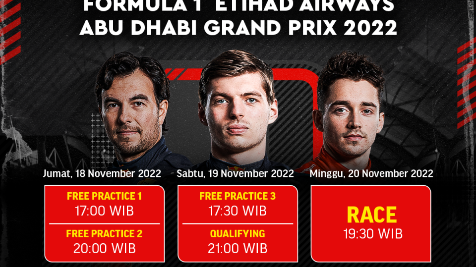 Jadwal GP F1 Abu Dhabi 2022