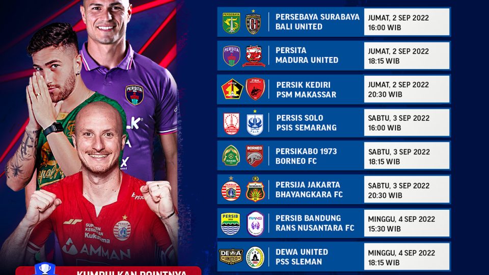 Jadwal BRI Liga 1 2022/23 Pekan 8
