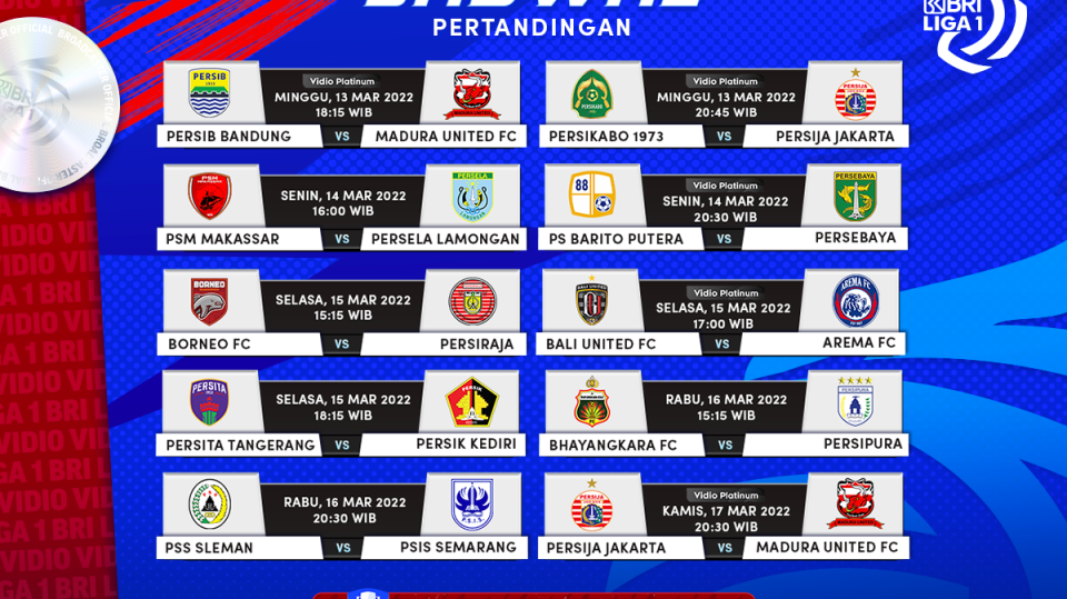 Live Streaming Liga 1 2021-22 Pekan Ke-31