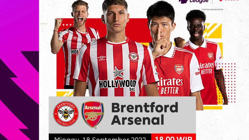 Link Live Streaming Brentford vs Arsenal