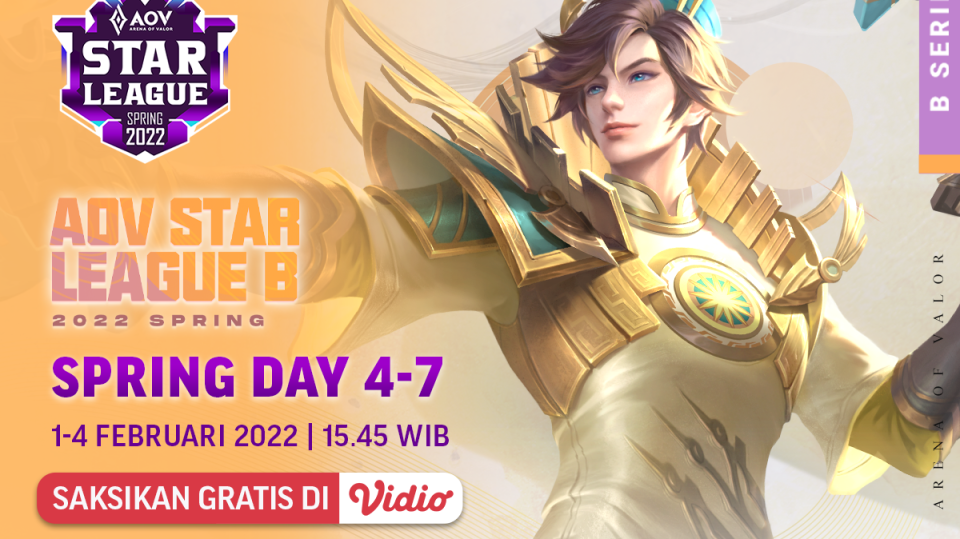Live Streaming AOV Star League (ASL) B Series Spring Day 4-7