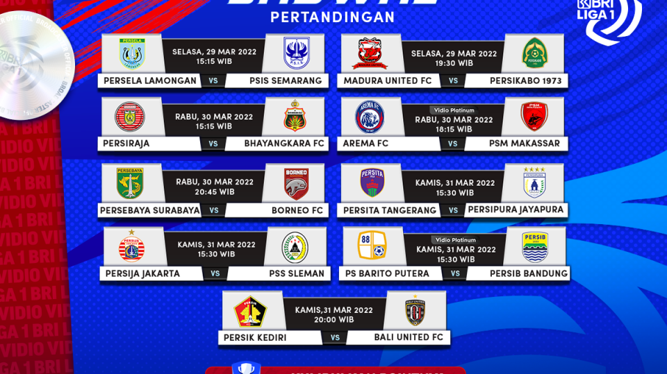 Memasuki Pekan Terakhir Liga 1 2021-22, Simak Link Live Streamingnya!