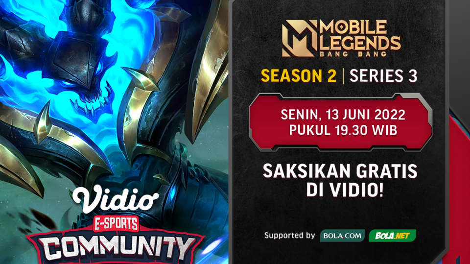 Live Vidio Community Cup Season 2 Mobile Legends Series 3 Hari Ini