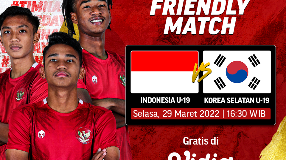 Link Live Streaming Timnas Indonesia U-19 vs Korea Selatan U-19
