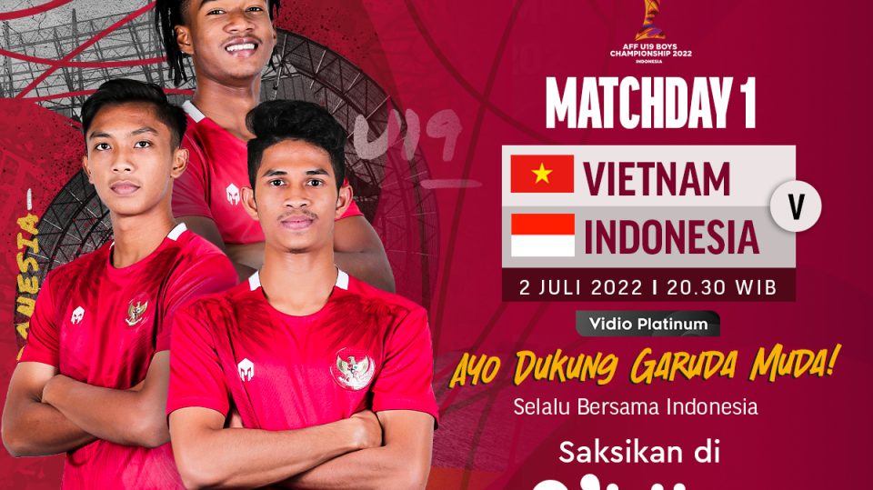 Live Streaming Indonesia vs Vietnam di Piala AFF U-19 2022