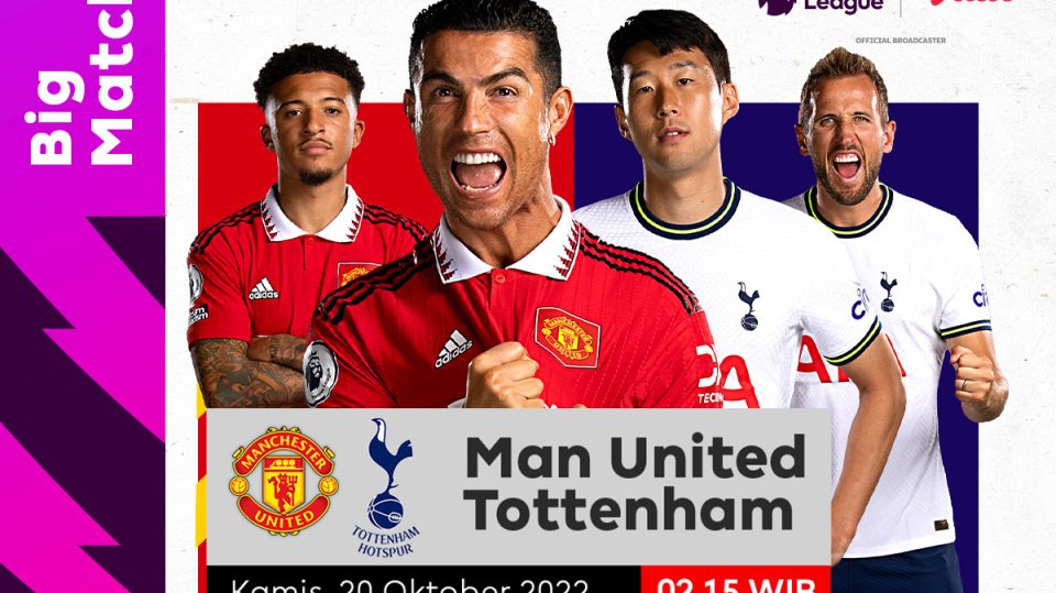 Link Live Streaming Man United vs Spurs di Liga Inggris 2022/23