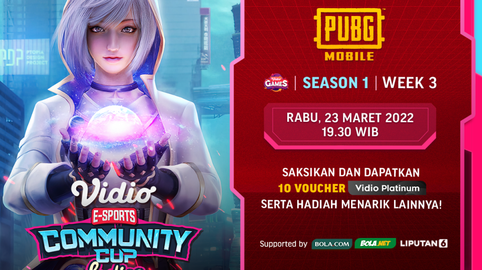 Ini Link Live Streaming Vidio Community Cup Ladies Season 1 - PUBG Mobile Week 3