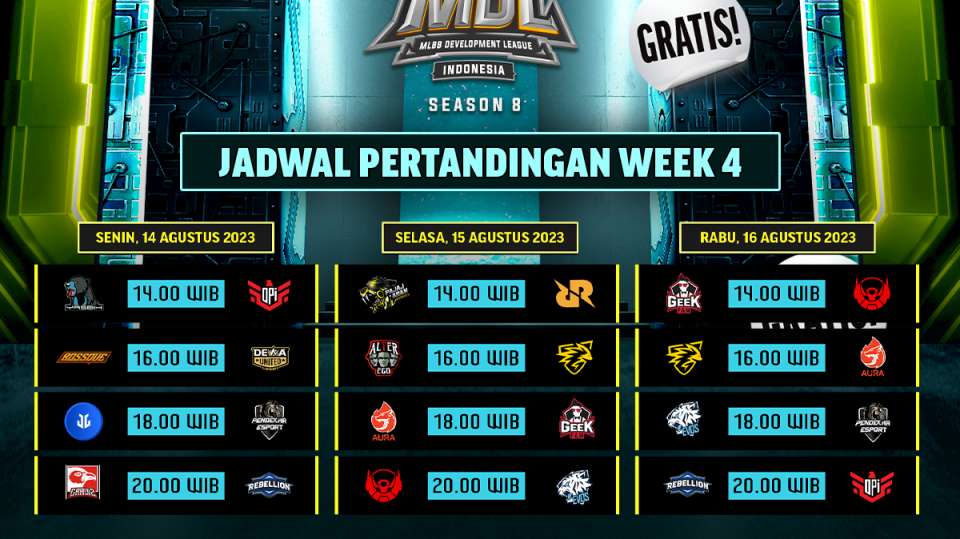 Jadwal MDL Season 8 Week 4
