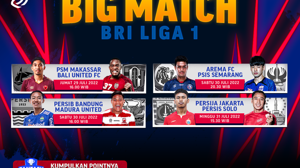 Live Streaming Arema vs PSIS di BRI Liga 1 2022-2023