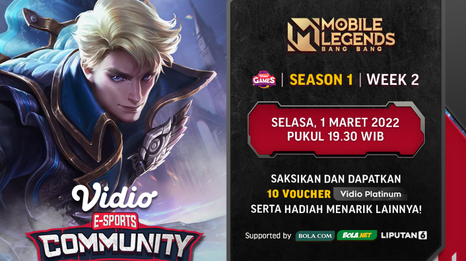 Link Live Streaming Vidio Community Cup Season 1 Mobile Legends Week 2