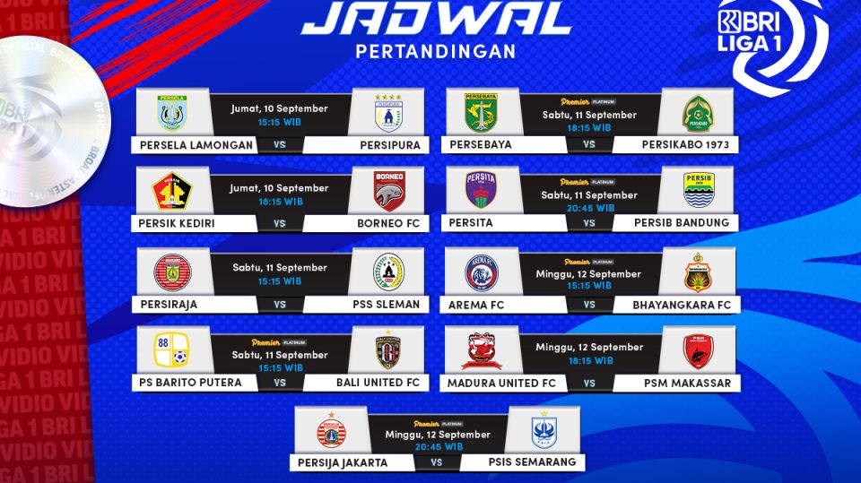 Live Streaming BRI Liga 1 2021 Indonesia Pekan Kedua