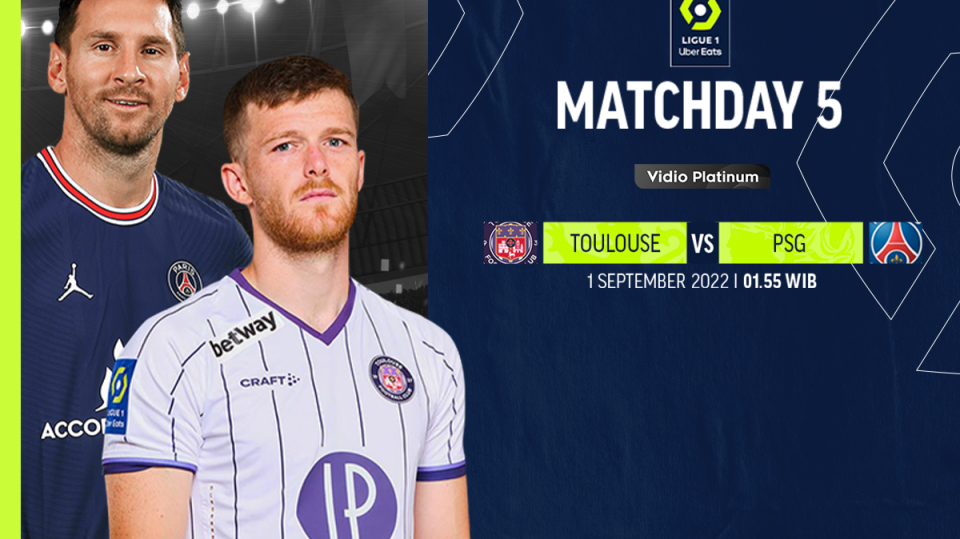 Link Live Streaming Toulouse vs PSG