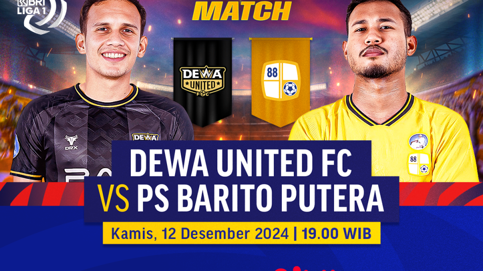link siaran langsung dewa united vs barito putera bri liga 1