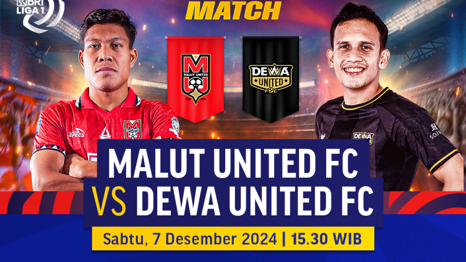 link siaran langsung malut united vs dewa united duel sengit bri liga 1