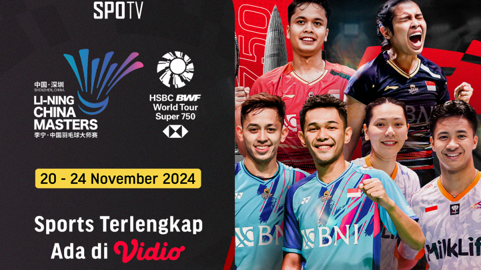 Jadwal dan link live streaming BWF China Masters 2024