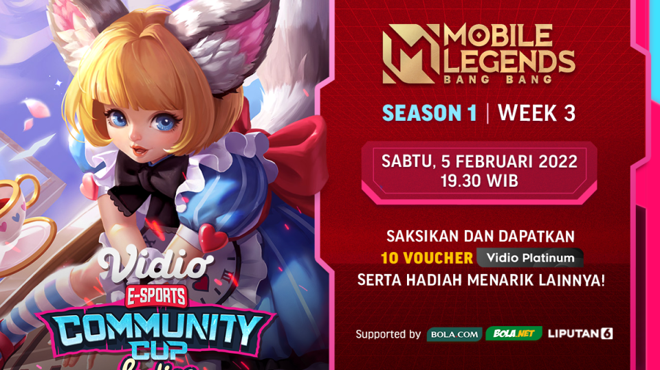 Nonton Siaran Langsung Vidio Community Cup Ladies Season 1 Mobile Legends Week 3