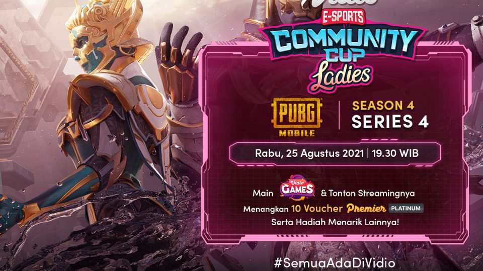Link Live Streaming Vidio Community Cup Ladies Season 4 PUBG Mobile