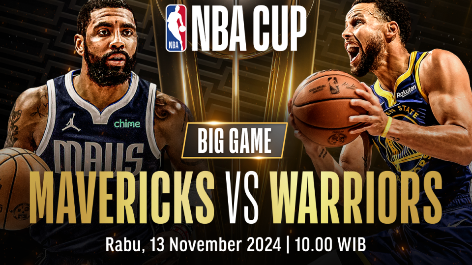 Link live streaming NBA Cup Warriors vs Mavericks