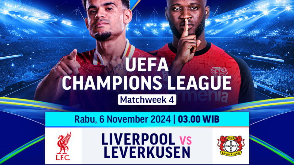 Siaran langsung Liverpool vs Leverkusen